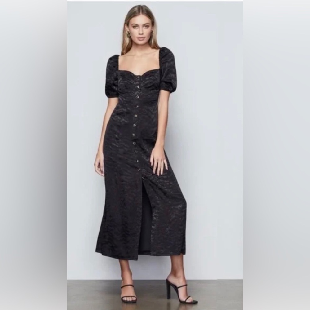 Good American Jacquard Animal Print Dress